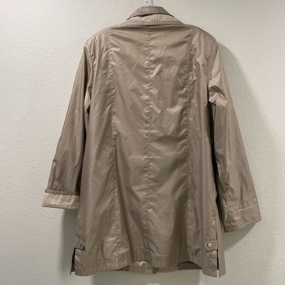 FEN NELLI Lightweight Raincoat/Windbreaker Zip & Button, Khaki - 12 - Picture 2 of 13